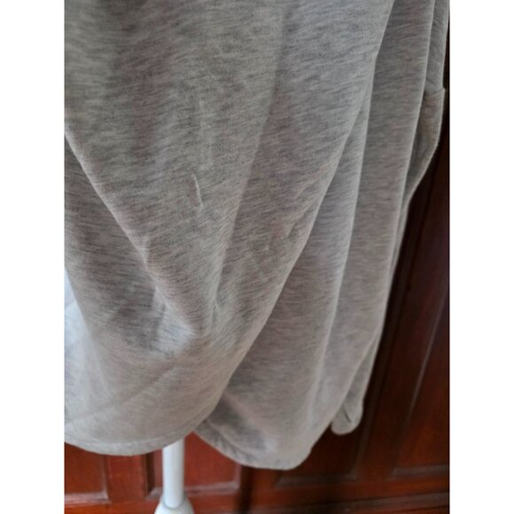 Athleta Womens Heather Gray Drape Hooded Sweatshirt M - Picture 3 of 9